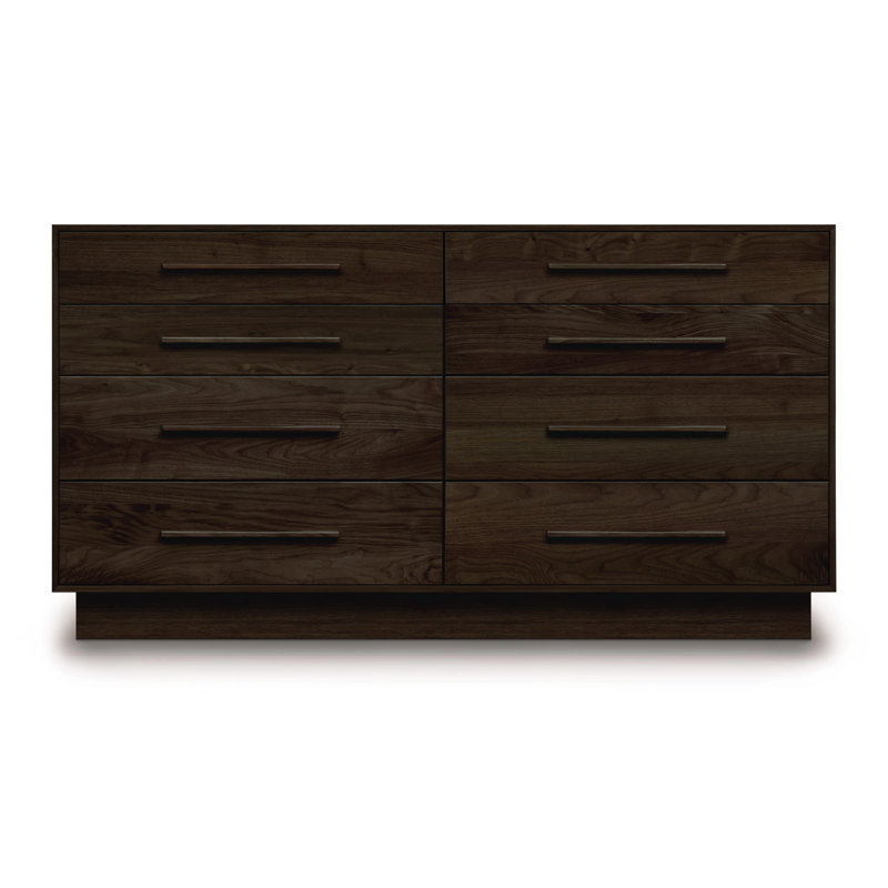 Commode double 8 tiroirs Moduluxe, Fumée cerise