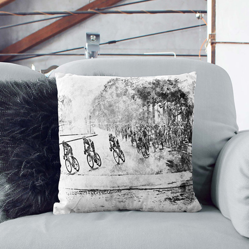 Square Cushion, 40cm H x 40cm W x 15cm D