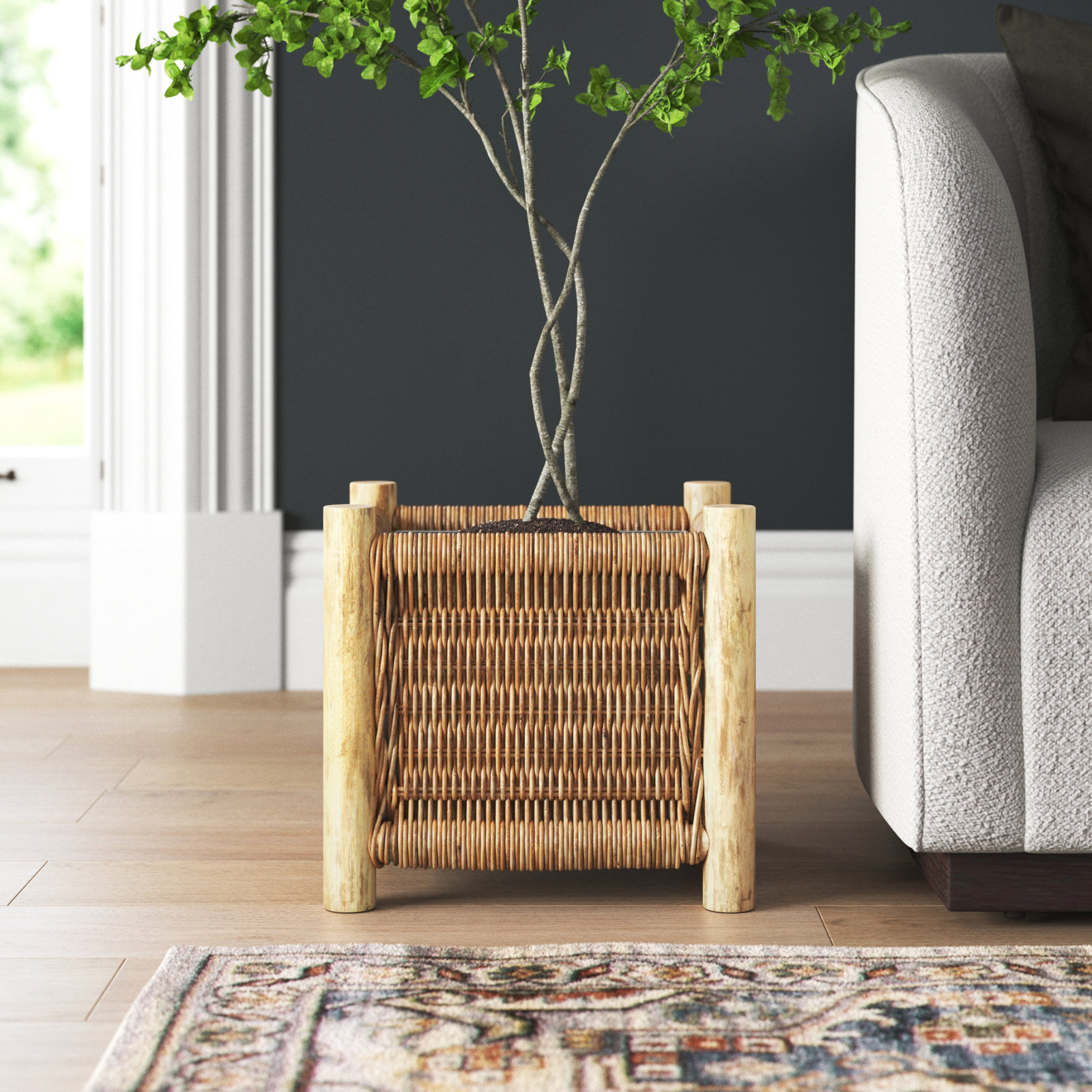 Cathay 32" Planter Box, 19.75" H x 19.75" W x 19.75" D