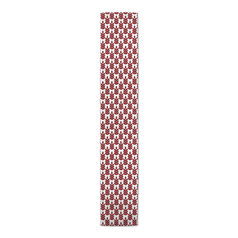 Chemin de table Abirami, 72 po x 16 po, Rouge