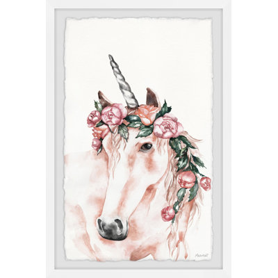 «Brazile The Pink Unicorn», reproduction encadrée