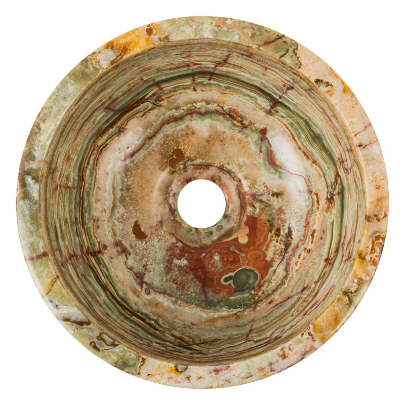 Ivy Bronx 270mm L x 270mm W Stone Circular Sink