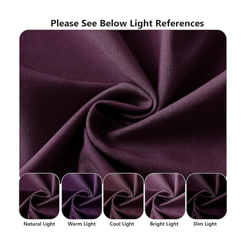 Ranarda Cotton Blend Percale Flat Sheet, Aubergine, Single (3')