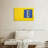 Lilie Blue Shutters Window-108700961