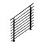 Modern Horizontal Adjustable Railing Banister System for Staircases Balconies and Decks Complete Guard Railing Kit
