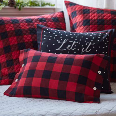 Parker Check Boudoir Pillow