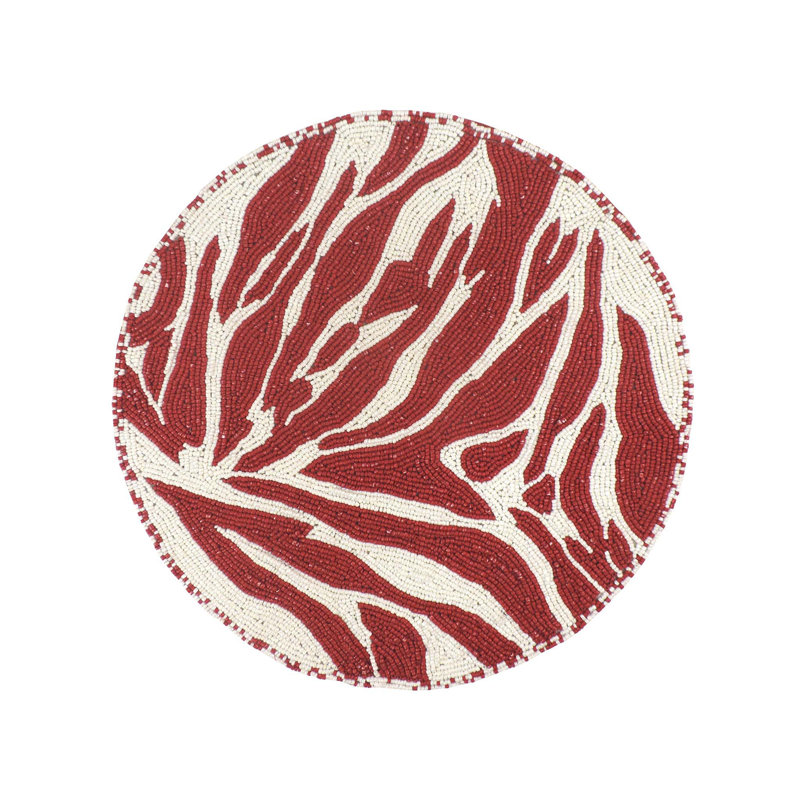 Napperon abstrait, Rouge