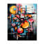Horloge murale Futuristic Fusion IV - Collages abstraits-99630856