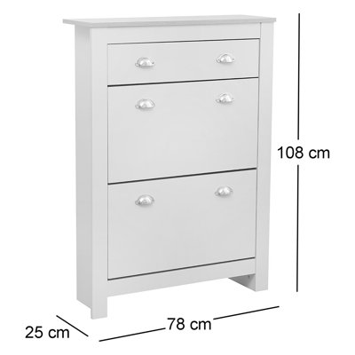12 Pair Shoe Storage Cabinet