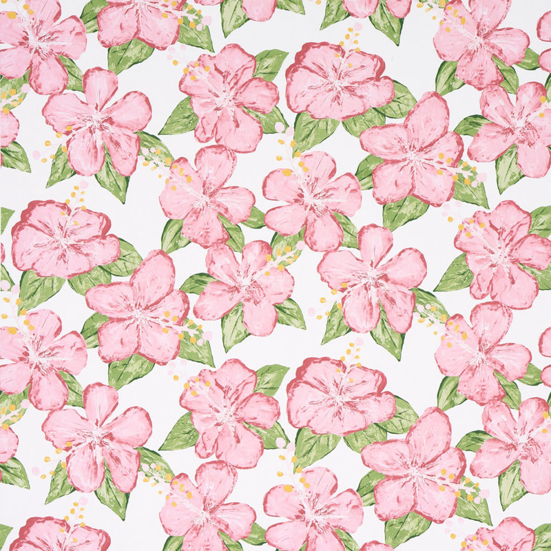 Schumacher x Victor Glemaud Fabienne Wallpaper, Pink