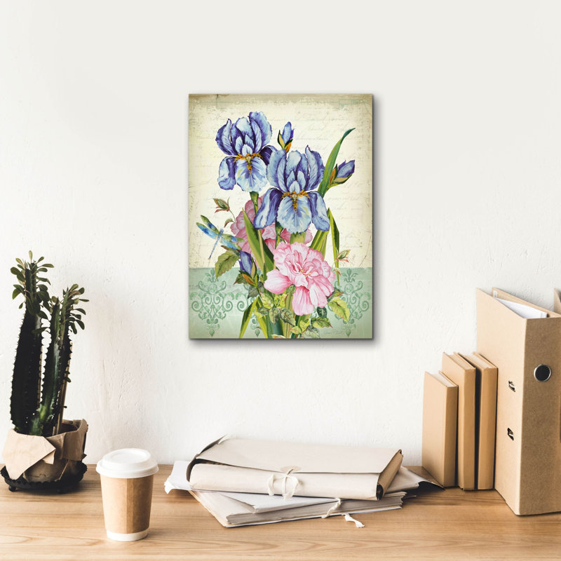  «Summertime Botanicals» par Jean Plout, art mural sur toile, H 16 po x l 12 po