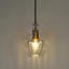 Emanoila 1 - Light Single Mini Pendant with Fluted Ripple Textured Glass