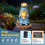 Statue de jardin solaire Beach Gnome, pour patio, cadeau de Noël de Pâques pour les amoureux du jardin, balcon, cour, cadeau de fête des Mères