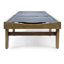 Chaise longue d'extérieur en acacia réglable
