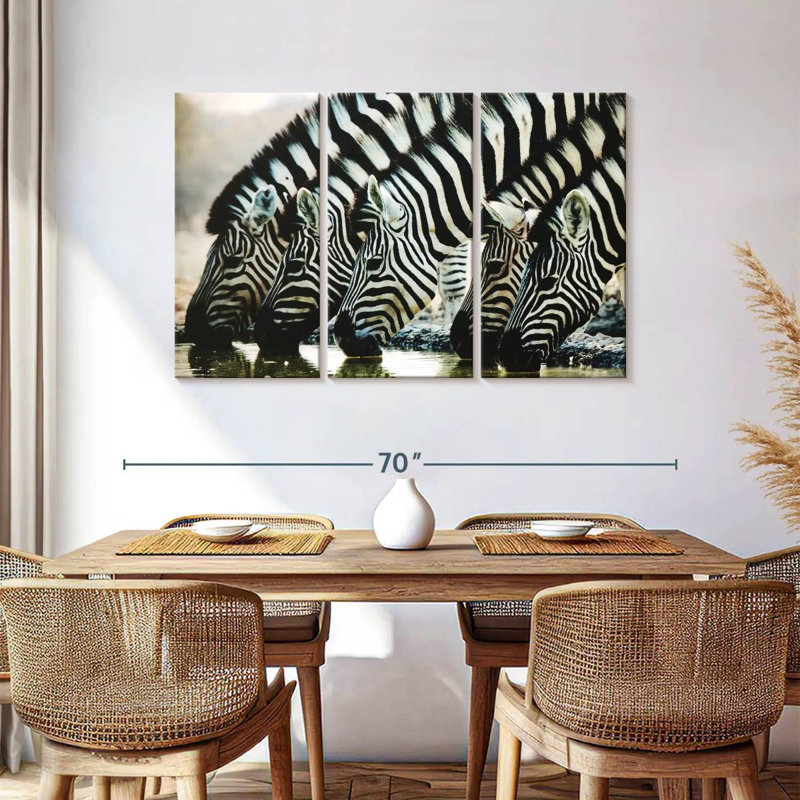 Brampt Scheveningen Zebras, 36" H x 57" W