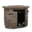 Leopold Stone Propane Smokeless Fire Pit Table with Hidden Fuel Tank