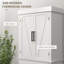 Armoire de rangement pour garde-manger de 72 po de hauteur, armoire de cuisine autoportante Farmhouse avec 4 portes de grange, tiroir, tablette à 5 niveaux et tablettes réglables