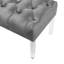 Banc rembourré en velours Macegan-624968139