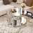 Double-Tier Round Mirror Coffee Table
