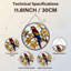 Panneau de vitrail 12 "H Parrot Birds-1636552864