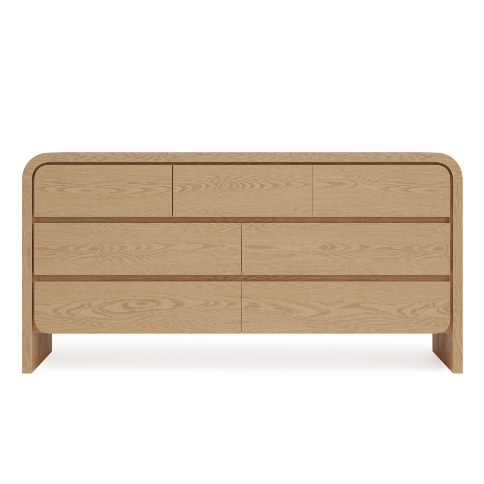 Nori 7 Drawer 68" W Dresser, Timber