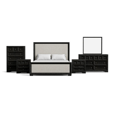 Ensemble de chambre à coucher 6 pièces Schell