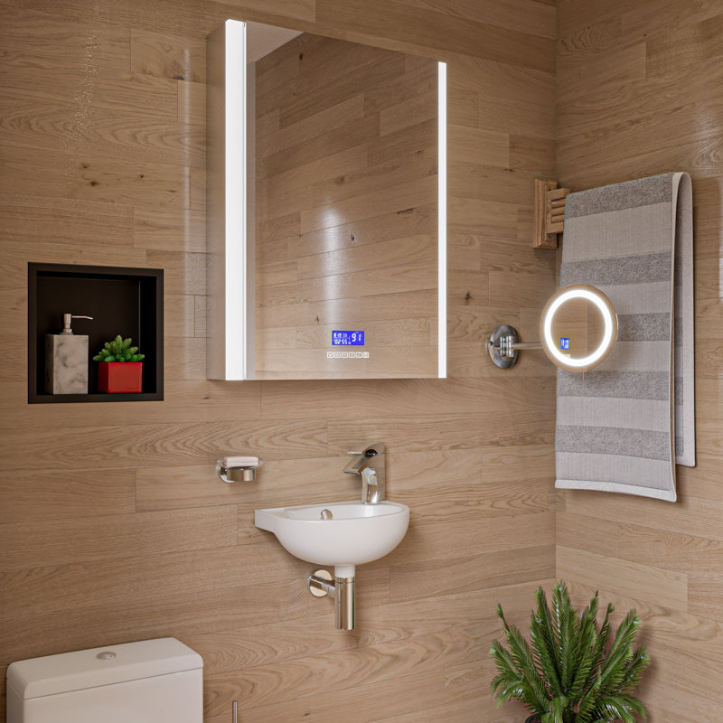 Alfi Brand 9.5'' White Ceramic / Porcelain Oval Bathroom Sink with Overflow