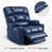 Megham Wide Lay Flat Dual Motor Power Recliner Lift Chair with Massage and Heat, Faux Leather-2144105574