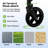JML004 Four-seater Baby Stroller, Black. Stroller dimensions: 91x57x101cm