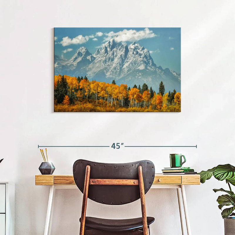 Grand Tetons d'Alvord en automne, H 24 po x l 36 po