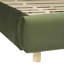 Lit plateforme avec tissu Boucle, lit plateforme tapissier Boucle Fabric avec tête de lit courbée, blanc, assemblage facile-1489356437-1495334466