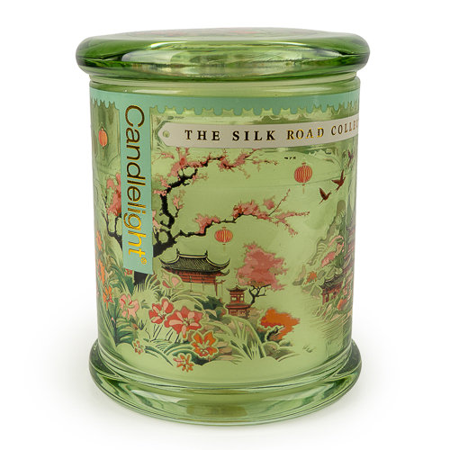 Fresh Scented Jar Candle with Glass Holder