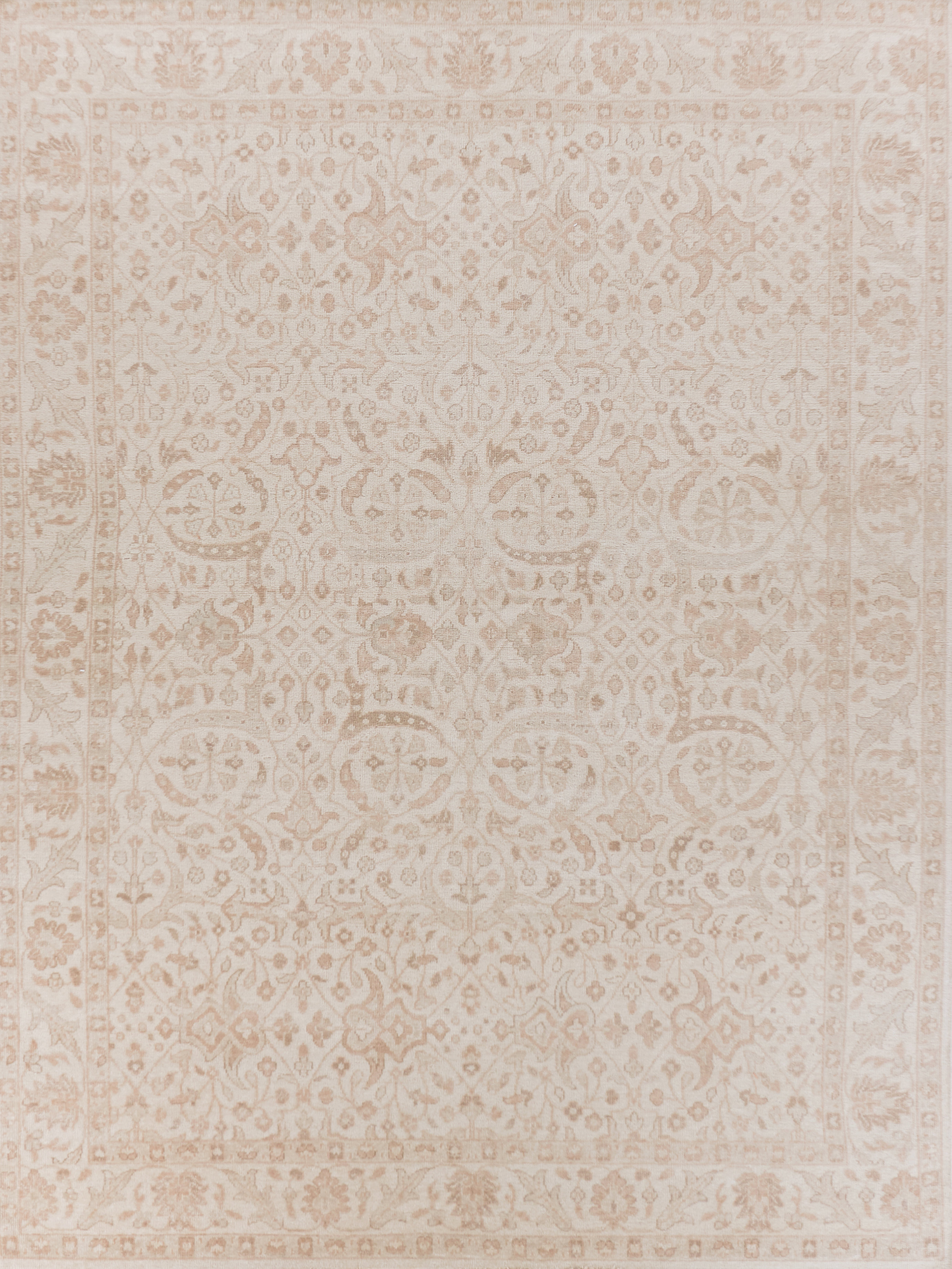Behag Open Rug EXQUISITE RUGS Restoration Oriental Hand-Knotted Wool Beige/Ivory/Gray ...