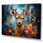 Art mural sur toile, "Deer Graceful Fawn Collage II"-68120170-68120081