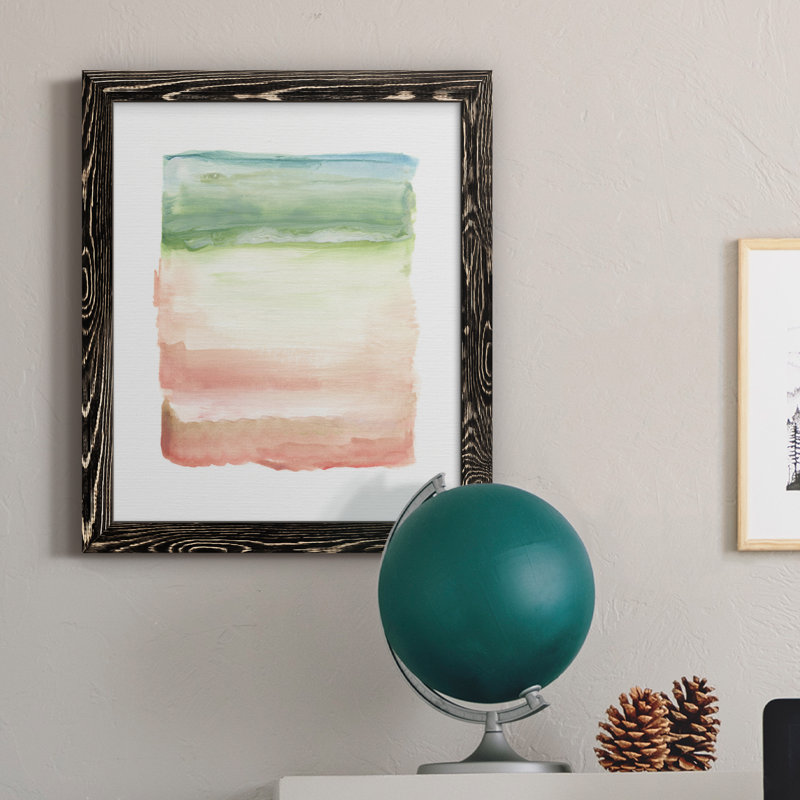 Skye I - Peinture sur toile encadrée, H 24 po x l 18 po x P 1,5 po, Toile avec cadre noir
