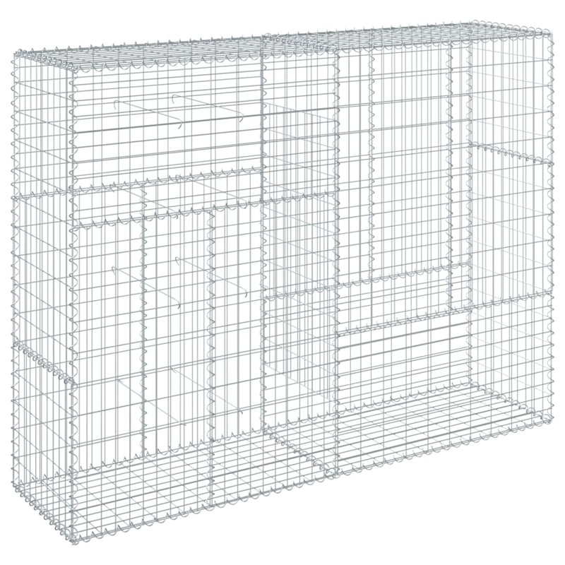 Très grand pot de jardin Gabion, H 19,7 po x l 78,7 po x P 59,1 po