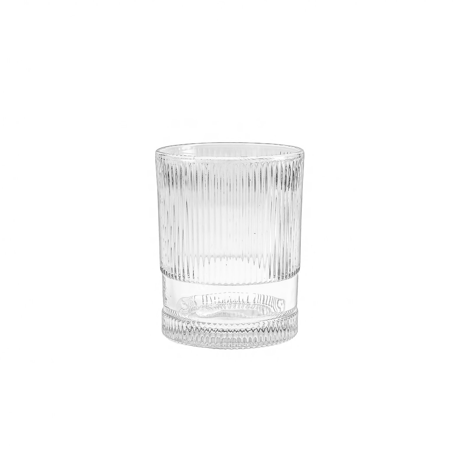 Noho Ribbed Drinking Glass, 12.85, Clear