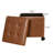 15.3" Square Faux Leather Storage Ottoman Bench with Casters-270035386