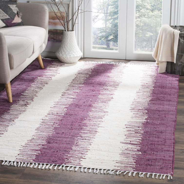 Lady Lake Abstract Cotton Hand Woven Area Rug