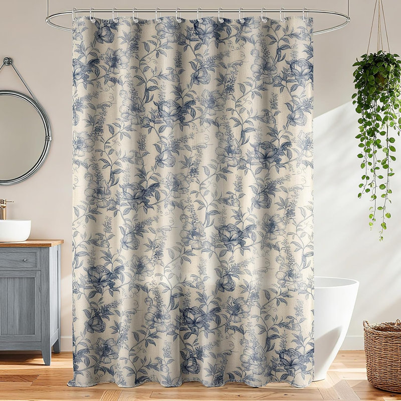Rideau de douche Farmhouse Blue Floral