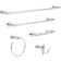 Vessona 18 in. Wall Mount Towel Bar Bath Hardware Accessory