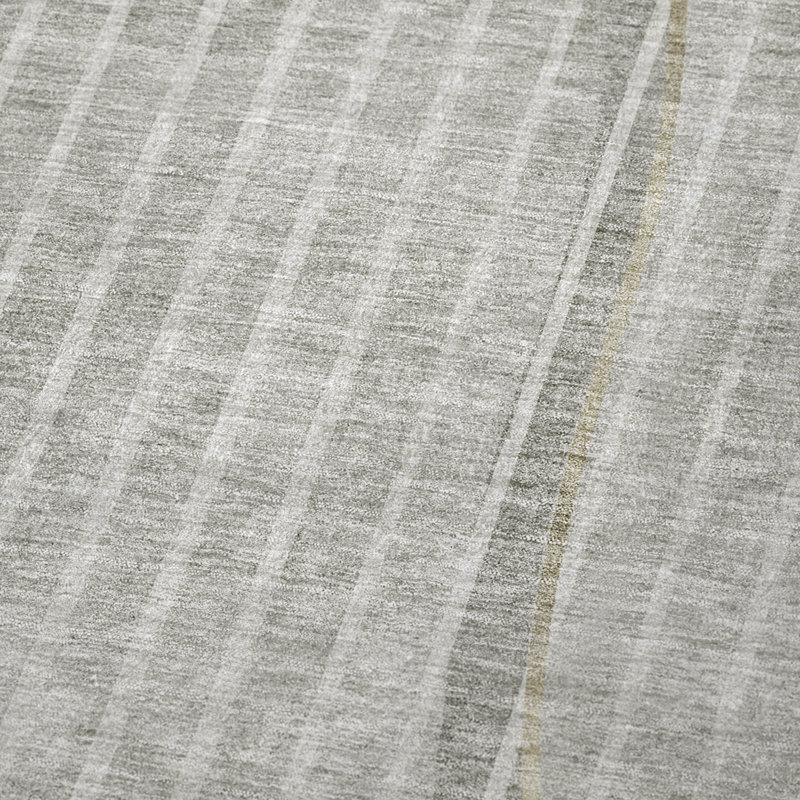 Jeté rayé Addison Sherpa ASB723, Taupe