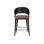 DEZIRAE COUNTER STOOL - BLACK - COGNAC LEATHER