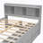 Bed with Side Bookcase, Drawers-1196694636