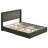 Upholstered Wingback Bed With 4 Storage Drawers-176439034-176439031