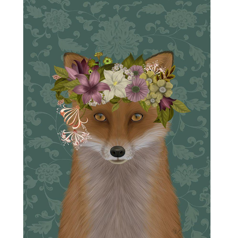 Art sur toile tendue Trinx Fab Funky Gallery: Fox Bohemian, H 24 po x l 20 po