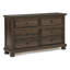 Ensemble de chambre à coucher moderne avec lit plateforme et rangement brun-1987521723-1987521669