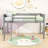 Wood Low Loft Bed with Ladder, ladder can be placed on the left or right-1155783024-1155783027