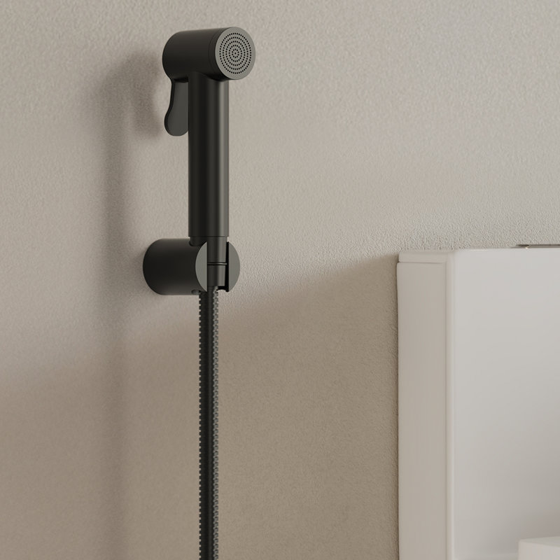 Douchette ronde multi-usages, Noir mat