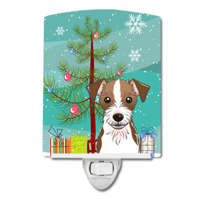 Christmas Tree and Beagle Ceramic Night Light